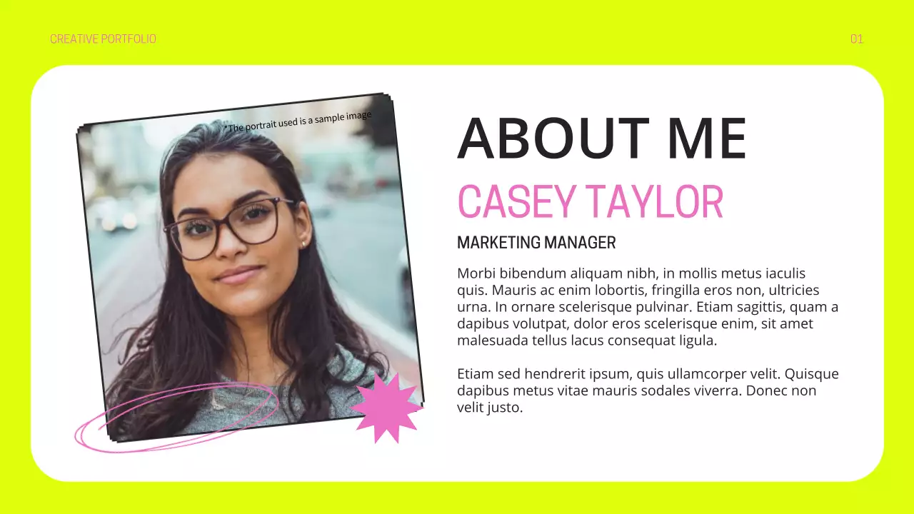 Trình bày danh mục đầu tư hiện đại Neon