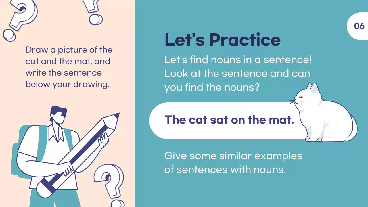 Teal Modern Grammar Class Presentation