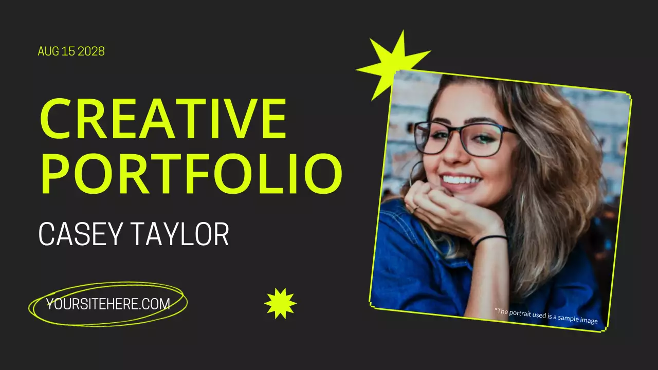 Neon Modern Portfolio Presentation