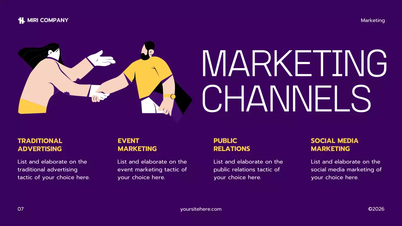 Yellow Modern Marketing Plan Presentation