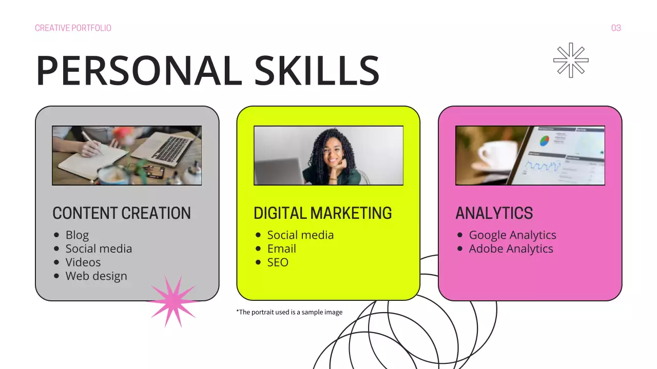 Trình bày danh mục đầu tư hiện đại Neon