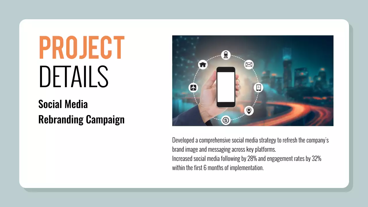 Orange Minimal Portfolio Resume Presentation