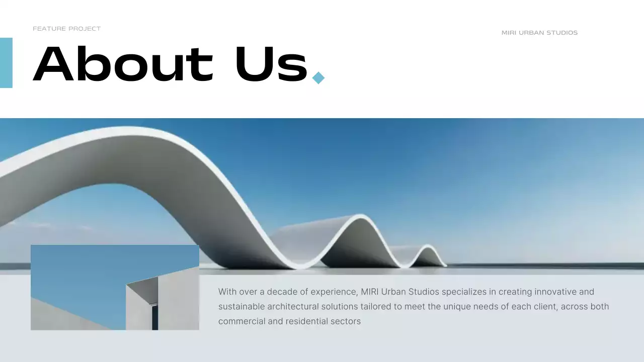 그레이 모던 건축 포트폴리오 프레젠테이션