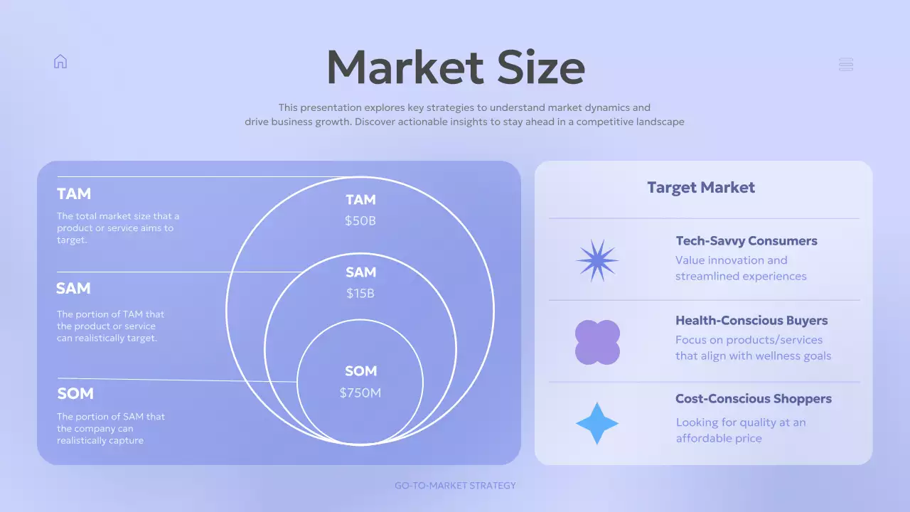 블루 모던 비즈니스 플랜 프레젠테이션