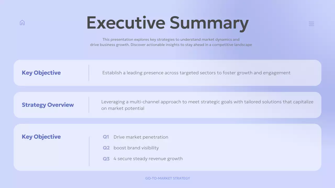 블루 모던 비즈니스 플랜 프레젠테이션
