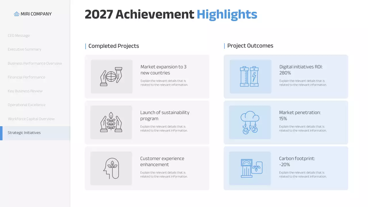 Blue Modern Business Report Presentation