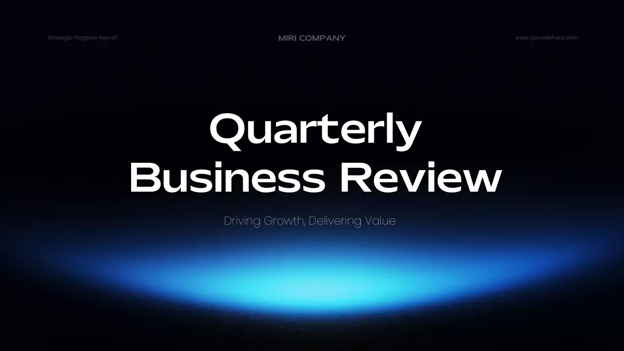Blue Modern Business Report Presentation