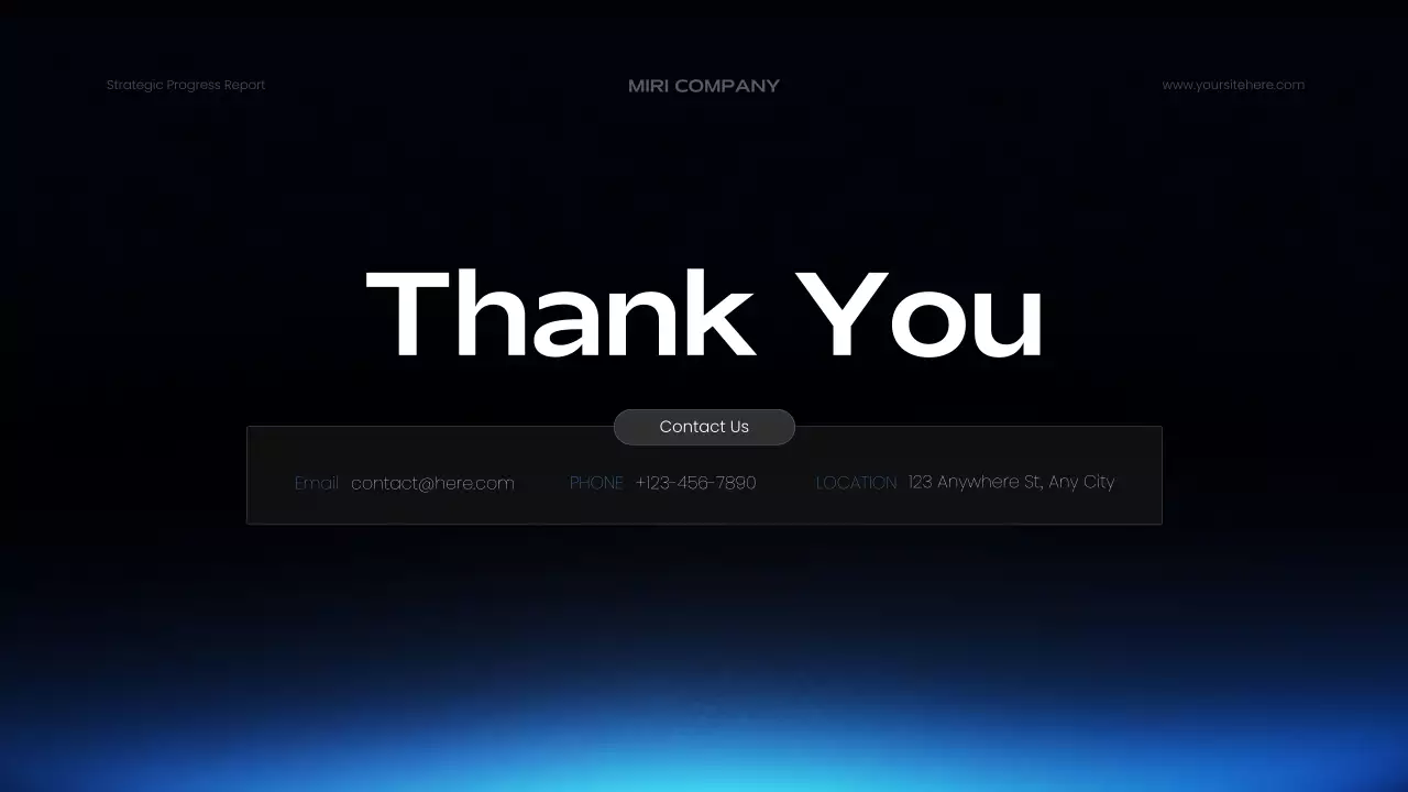 Blue Modern Business Report Presentation