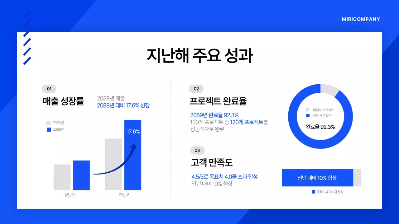 파랑 모던 기업행사 안내