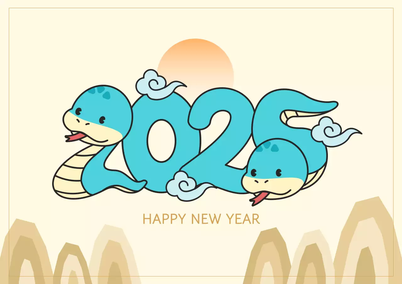 2025 푸른 뱀의 해 새해 인사