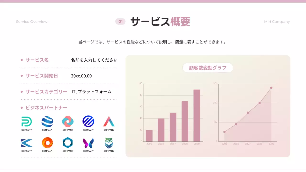 ピンク シンプル ビジネス 提案書 プレゼンテーション