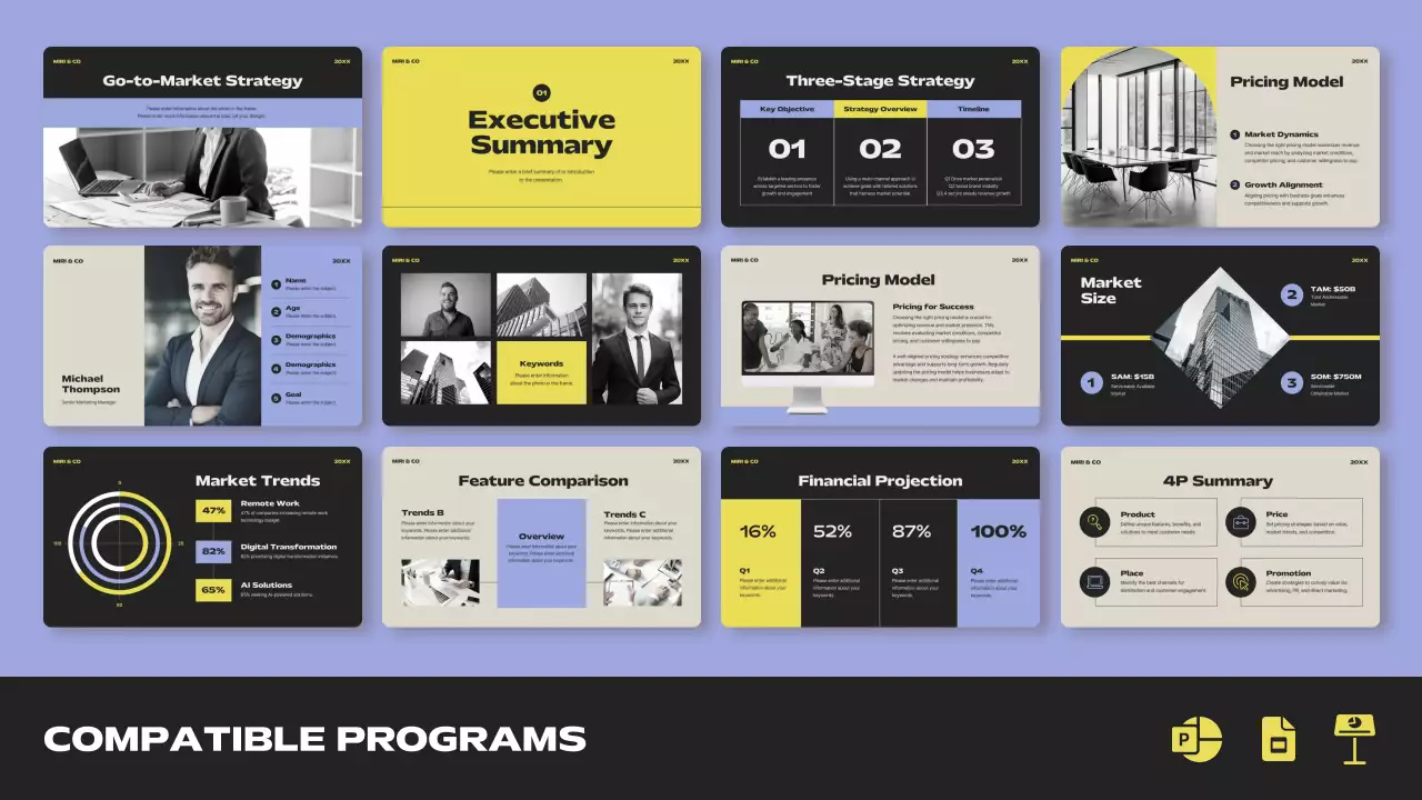 Blue Modern Business Plan Presentation