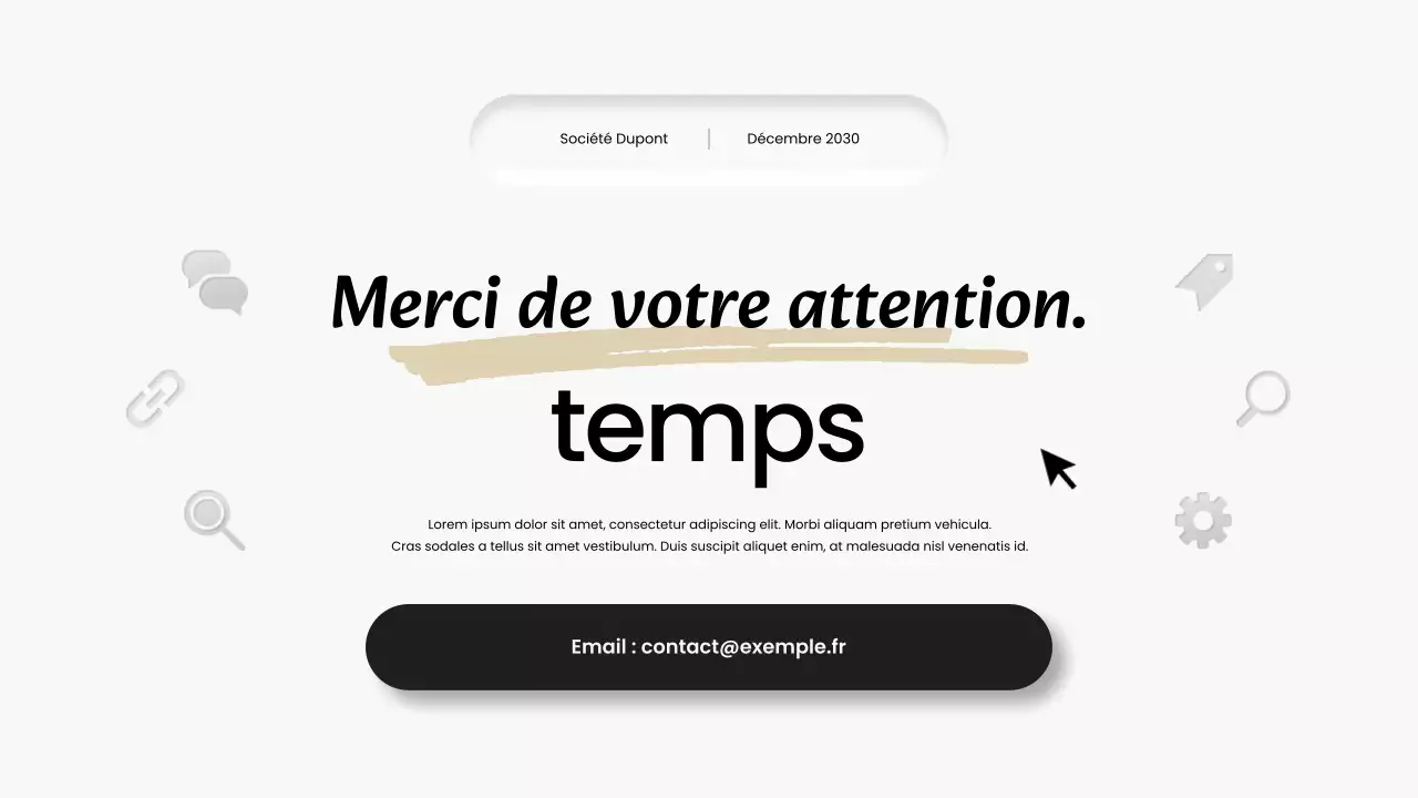 rapport mensuel moderne en noir et blanc