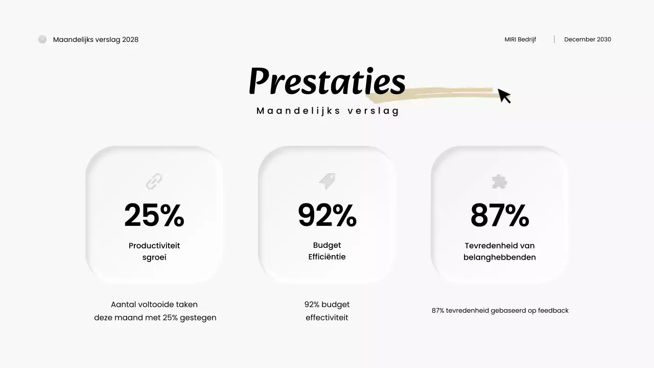 zwart-wit modern maandoverzicht