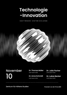 Schwarze moderne Technologie Konferenzveranstaltung