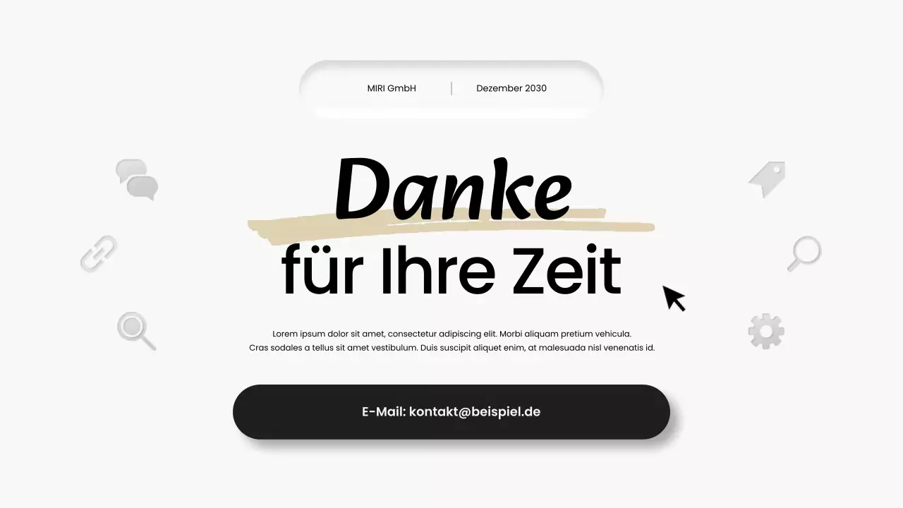 schwarz-weißer moderner Monatsbericht