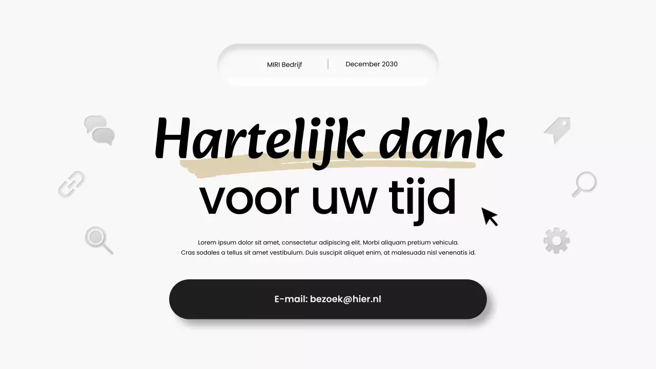 zwart-wit modern maandoverzicht