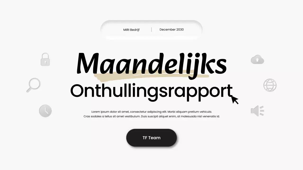 zwart-wit modern maandoverzicht