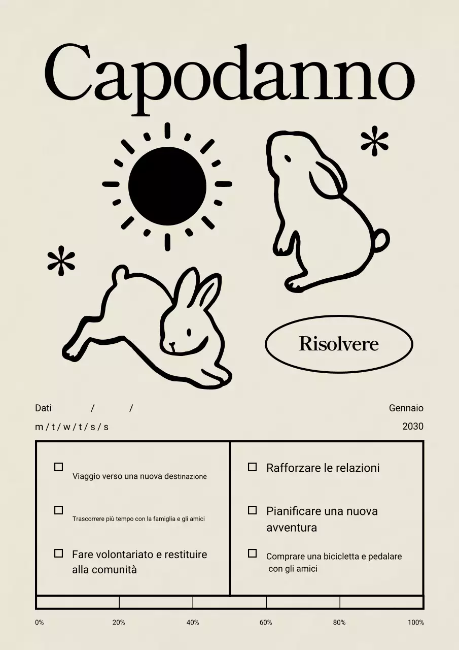 planner vintage beige per il nuovo anno