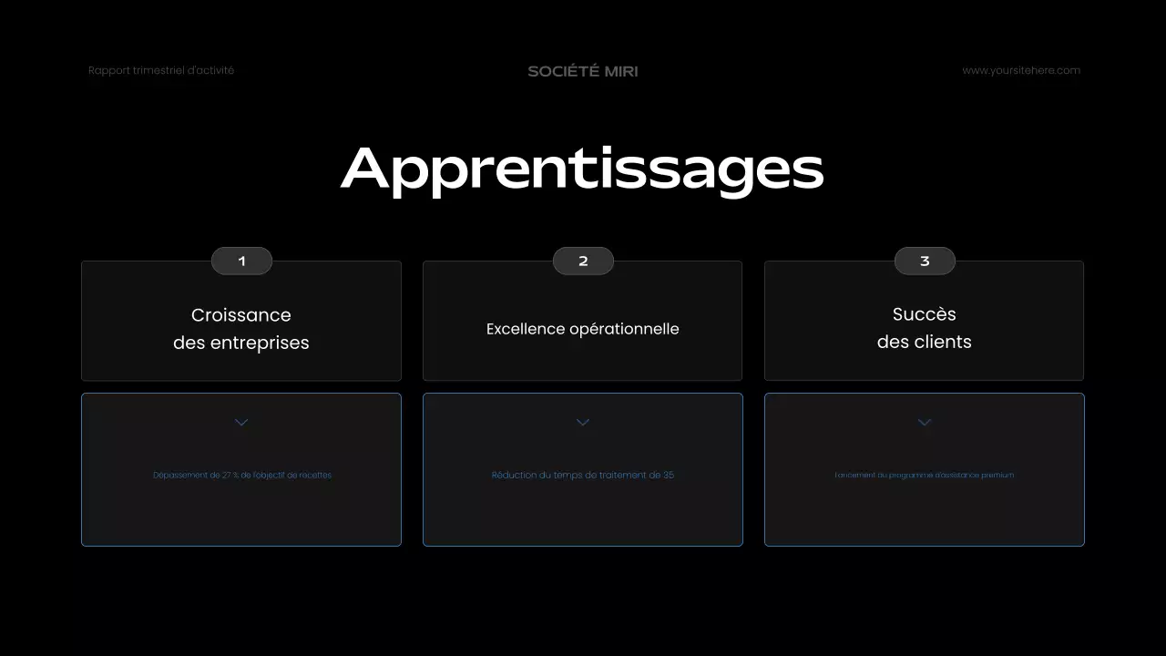 blue modern business report