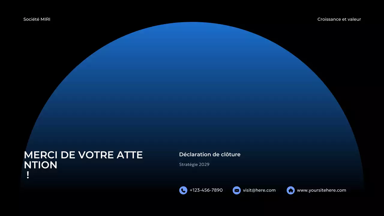 blue modern business report