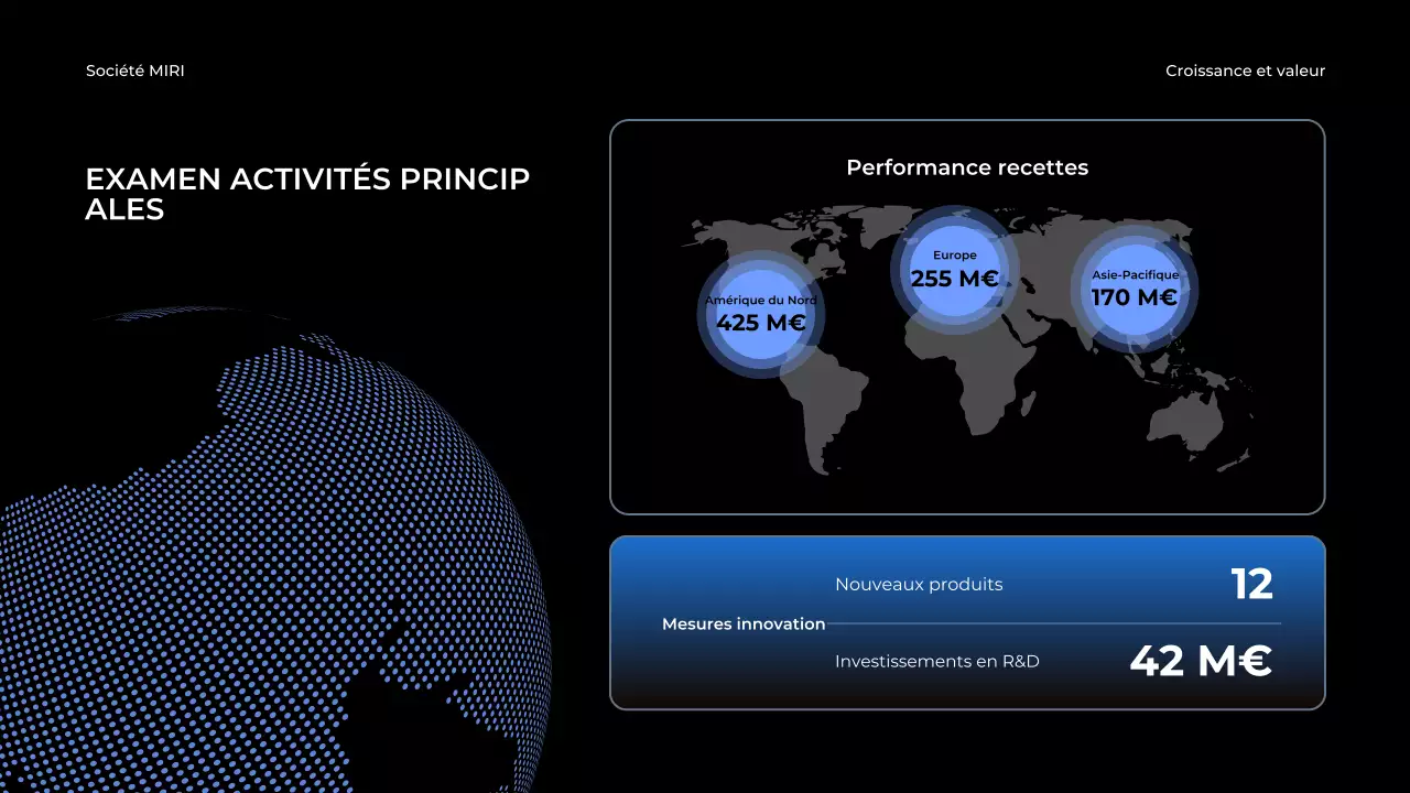 blue modern business report