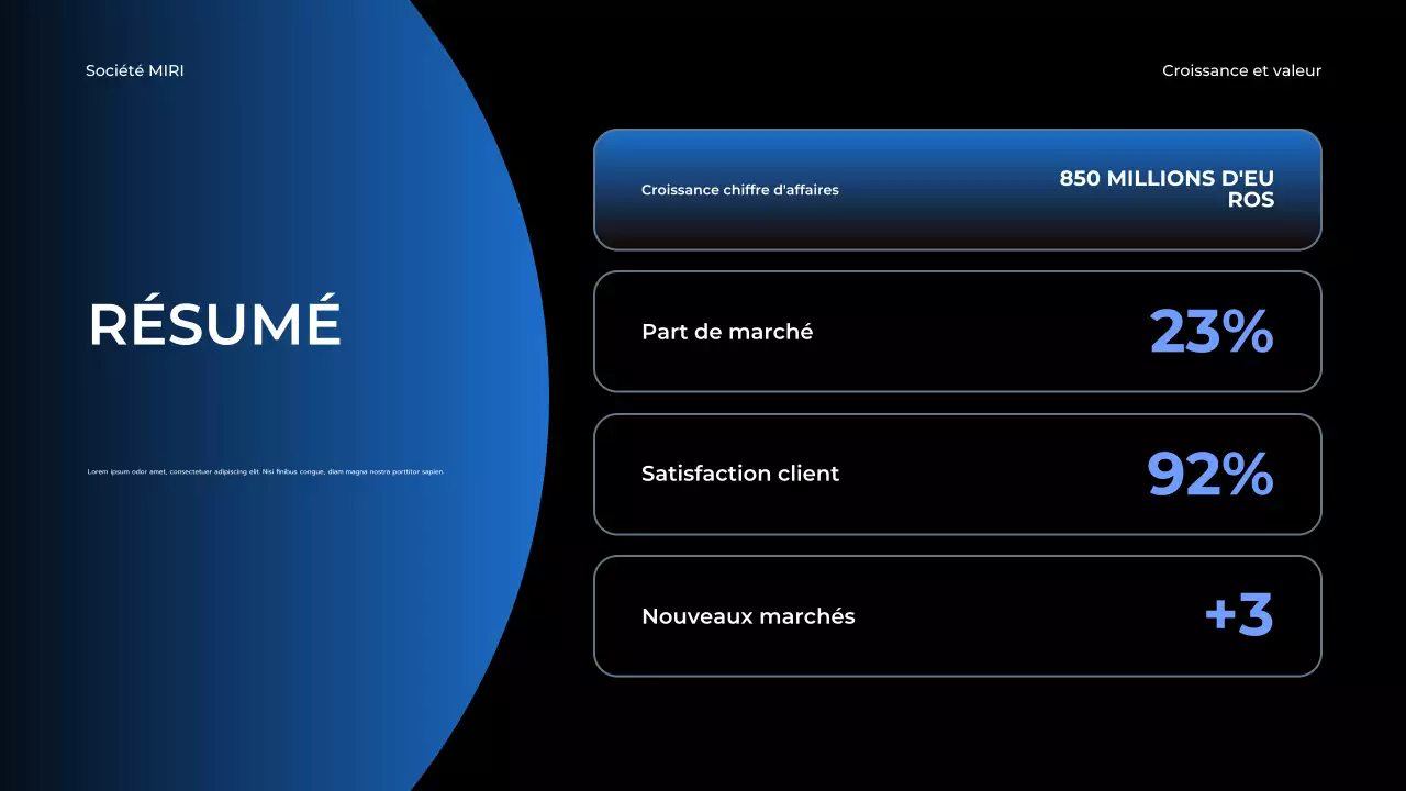 blue modern business report