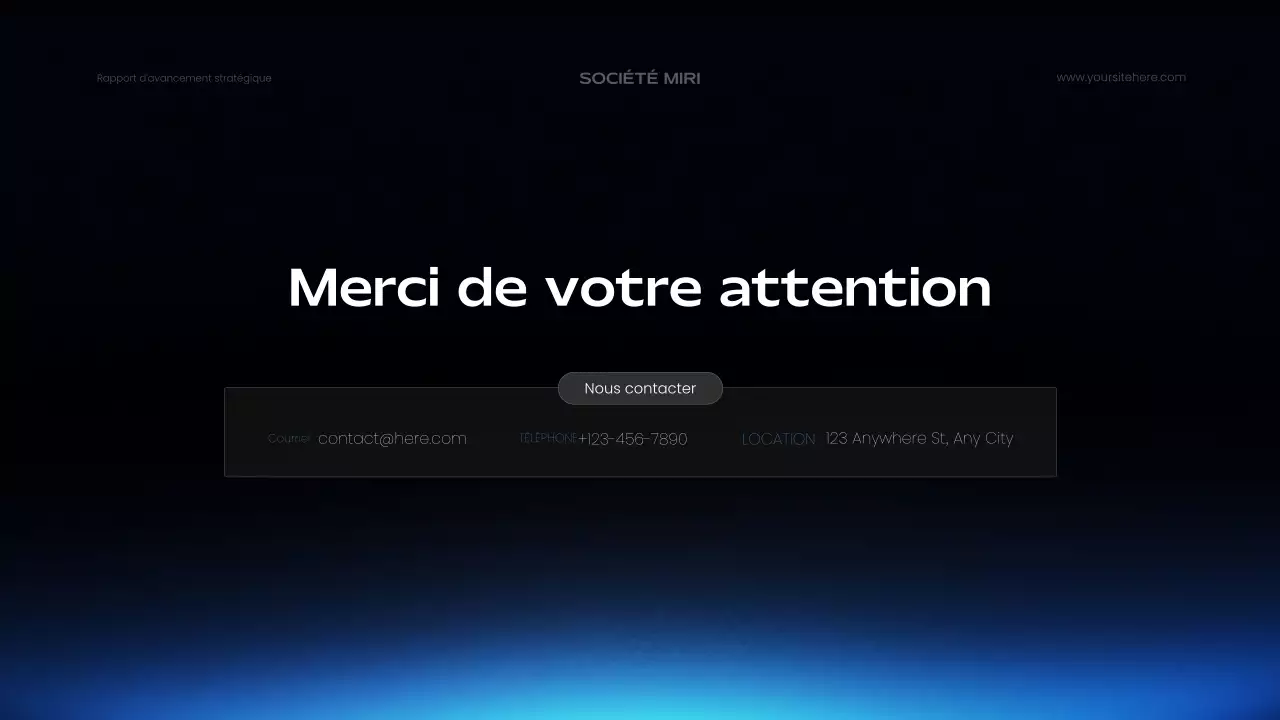 blue modern business report