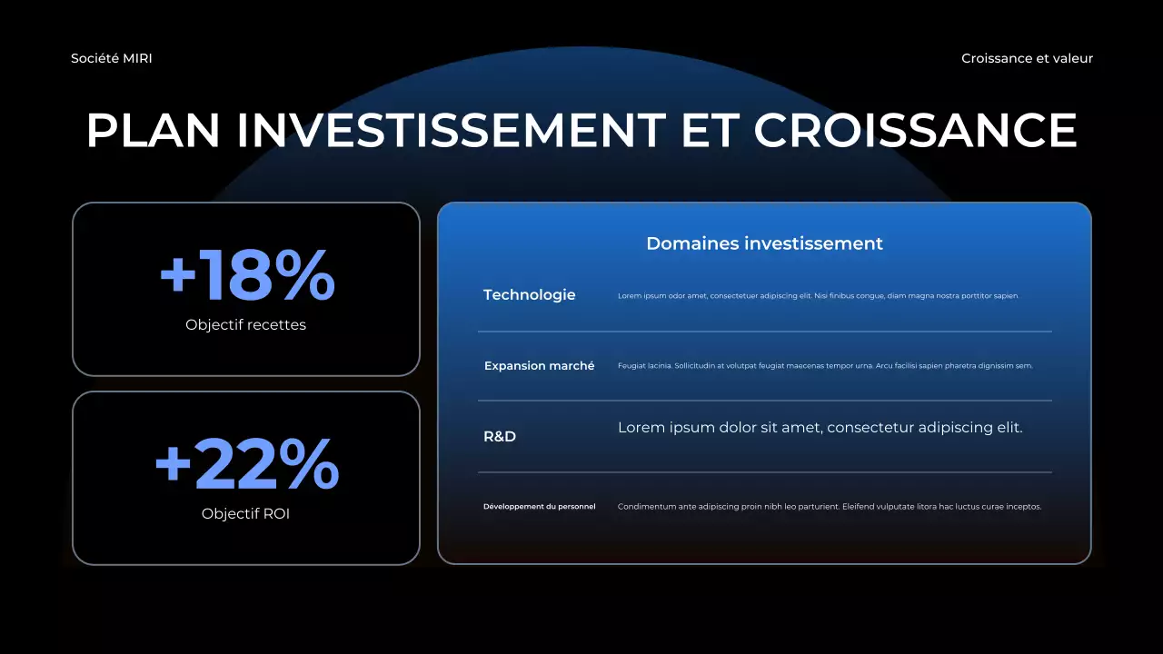 blue modern business report