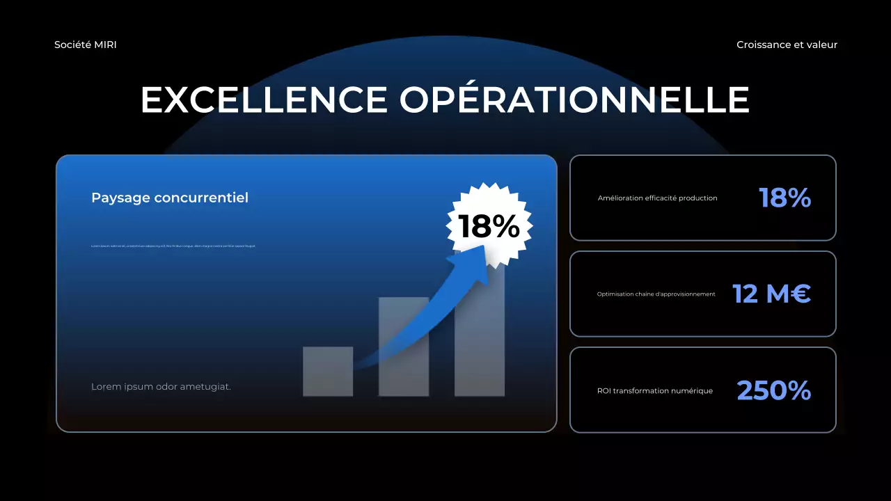 blue modern business report