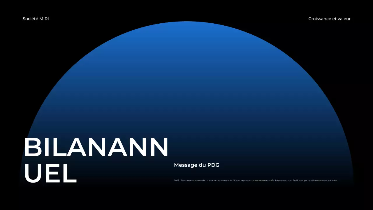 blue modern business report