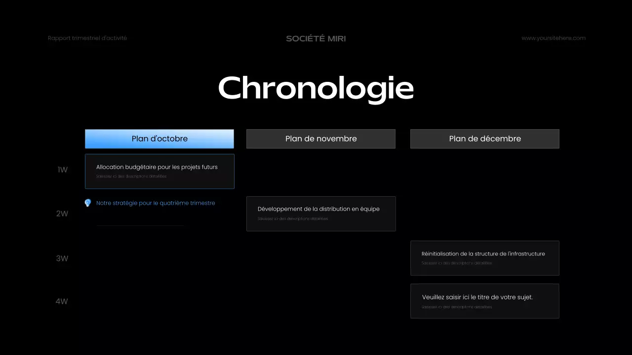 blue modern business report