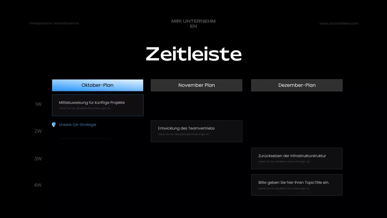 blue modern business report