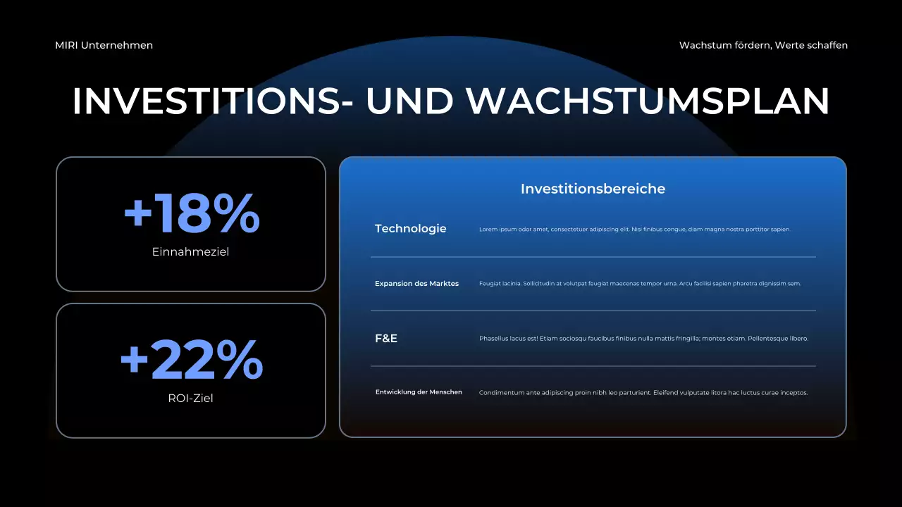 blue modern business report