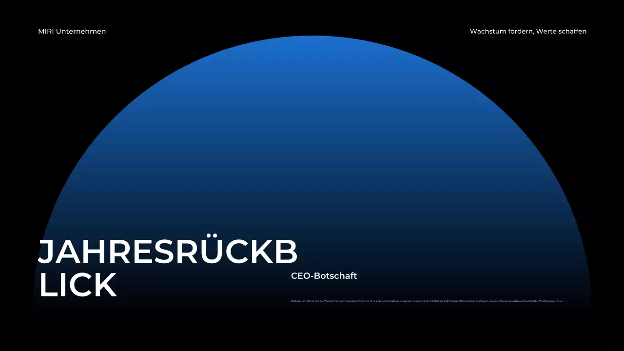 blue modern business report