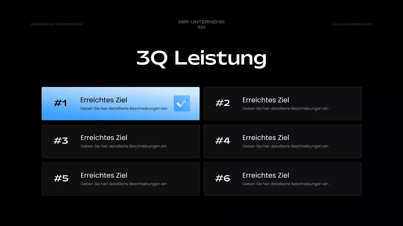 blue modern business report