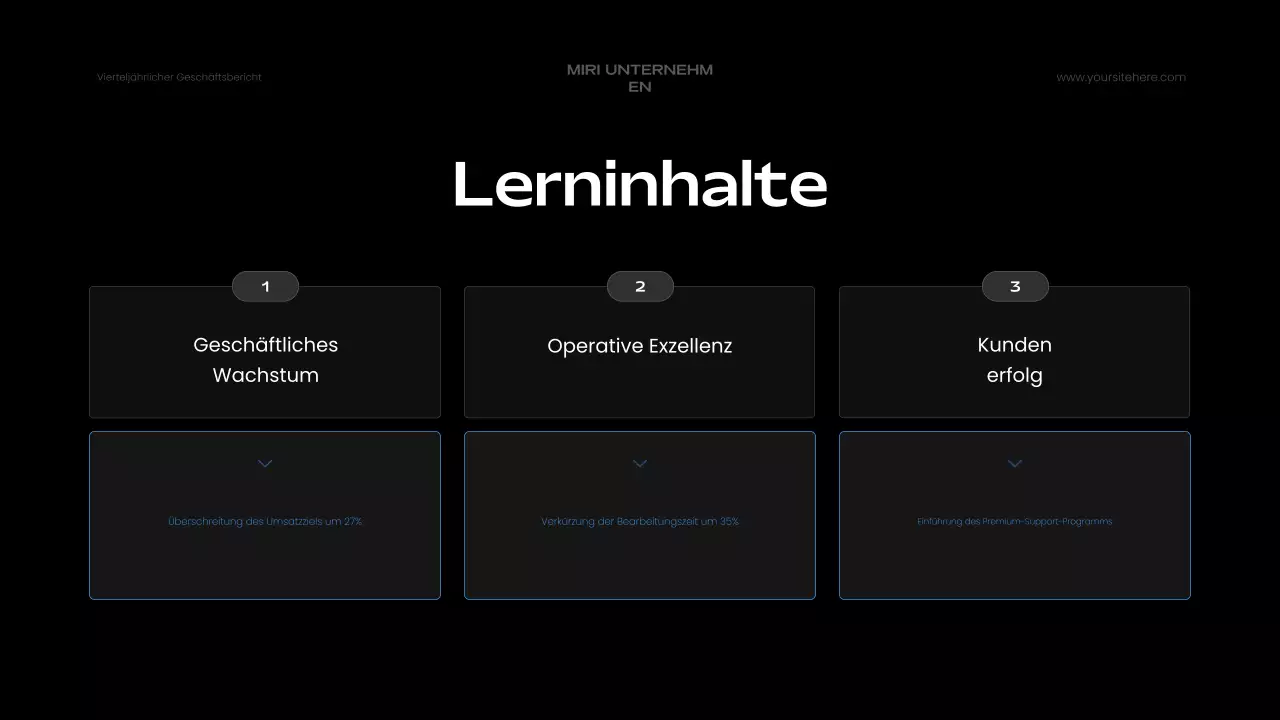 blue modern business report