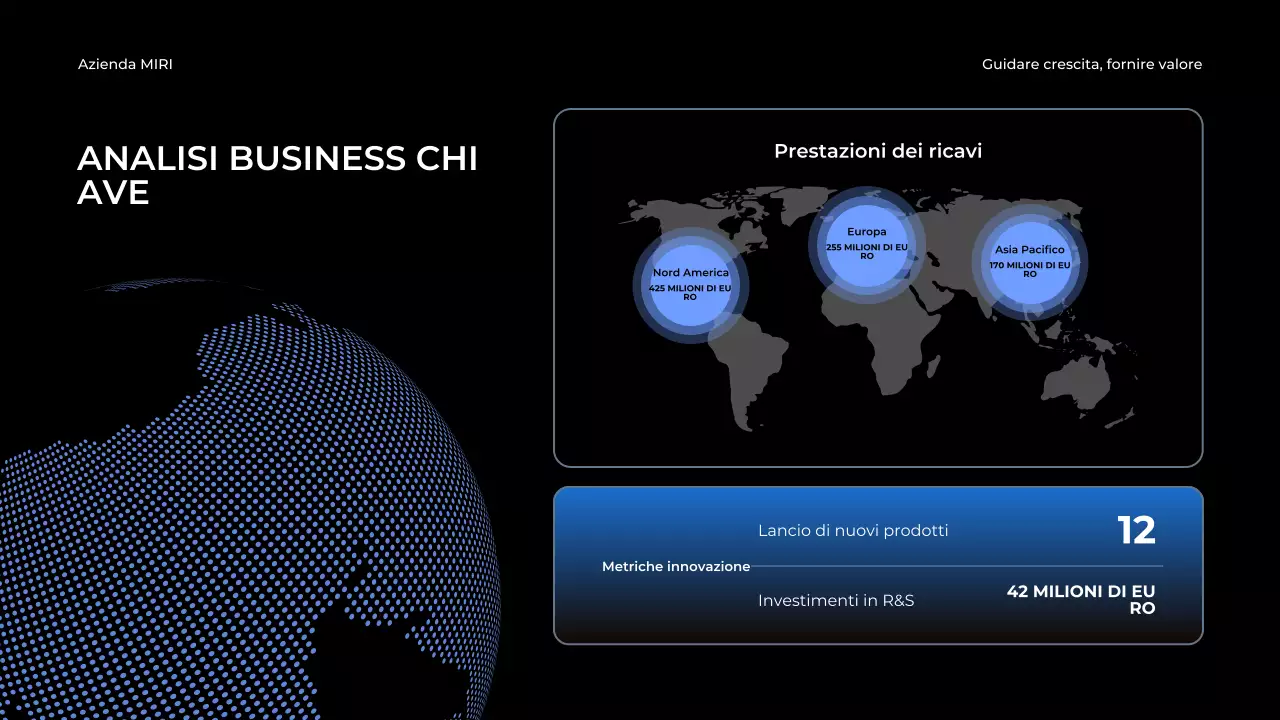 relazione aziendale moderna blu