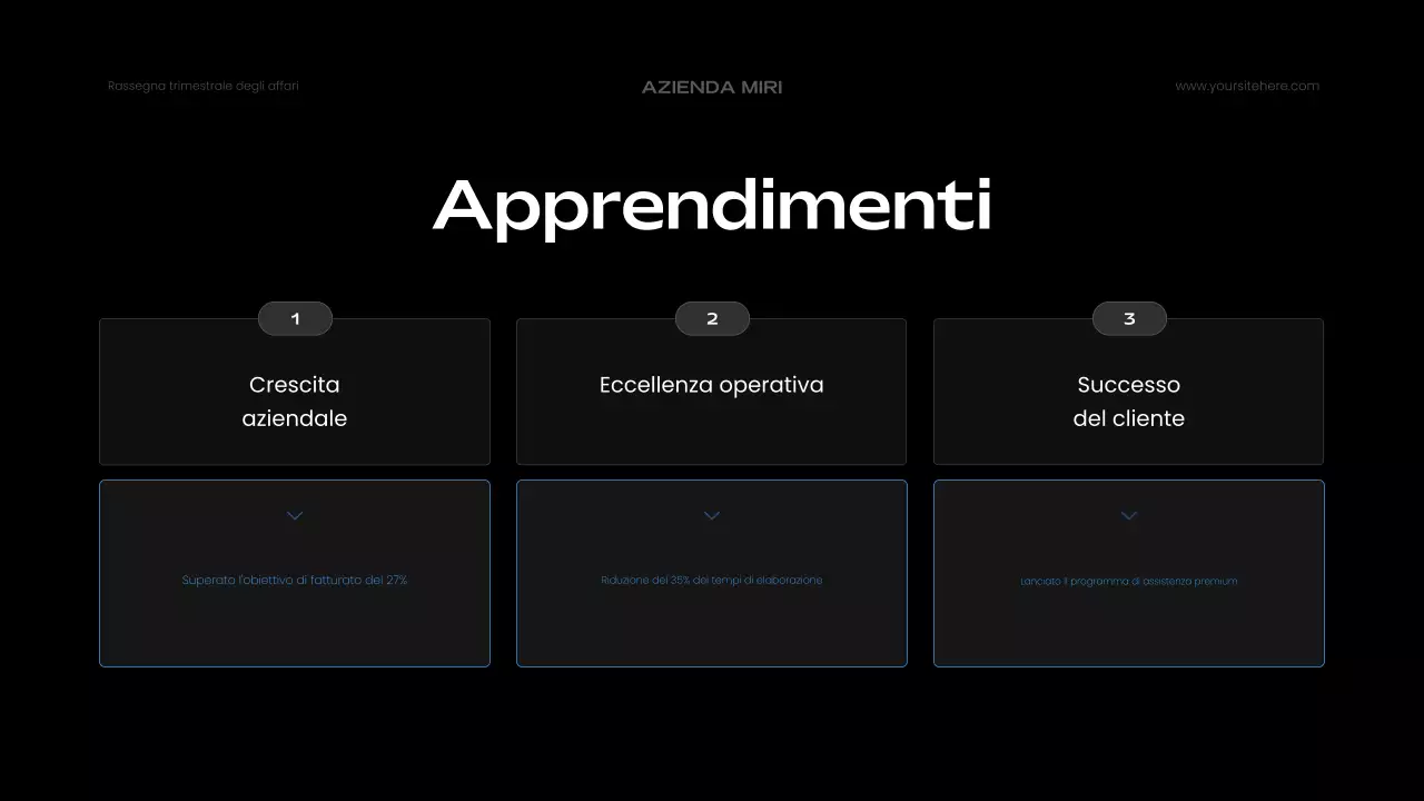 relazione aziendale moderna blu