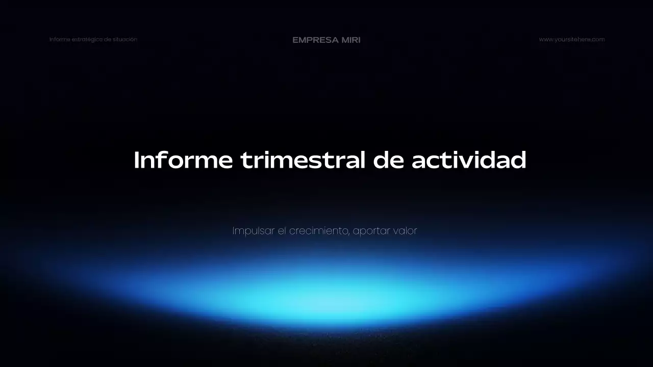 blue modern business report