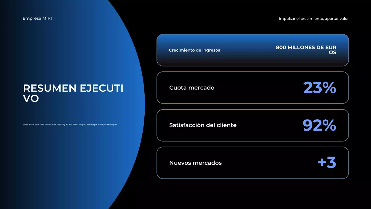 blue modern business report