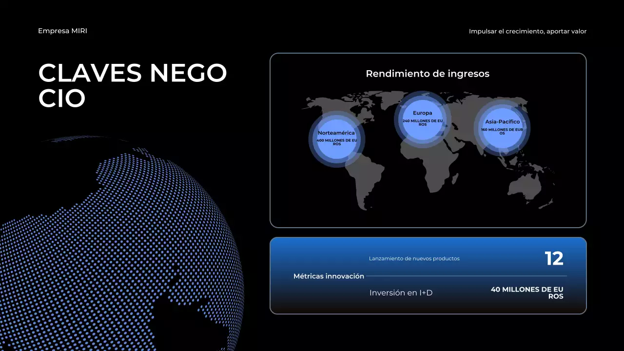 blue modern business report