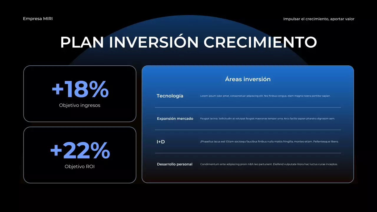 blue modern business report