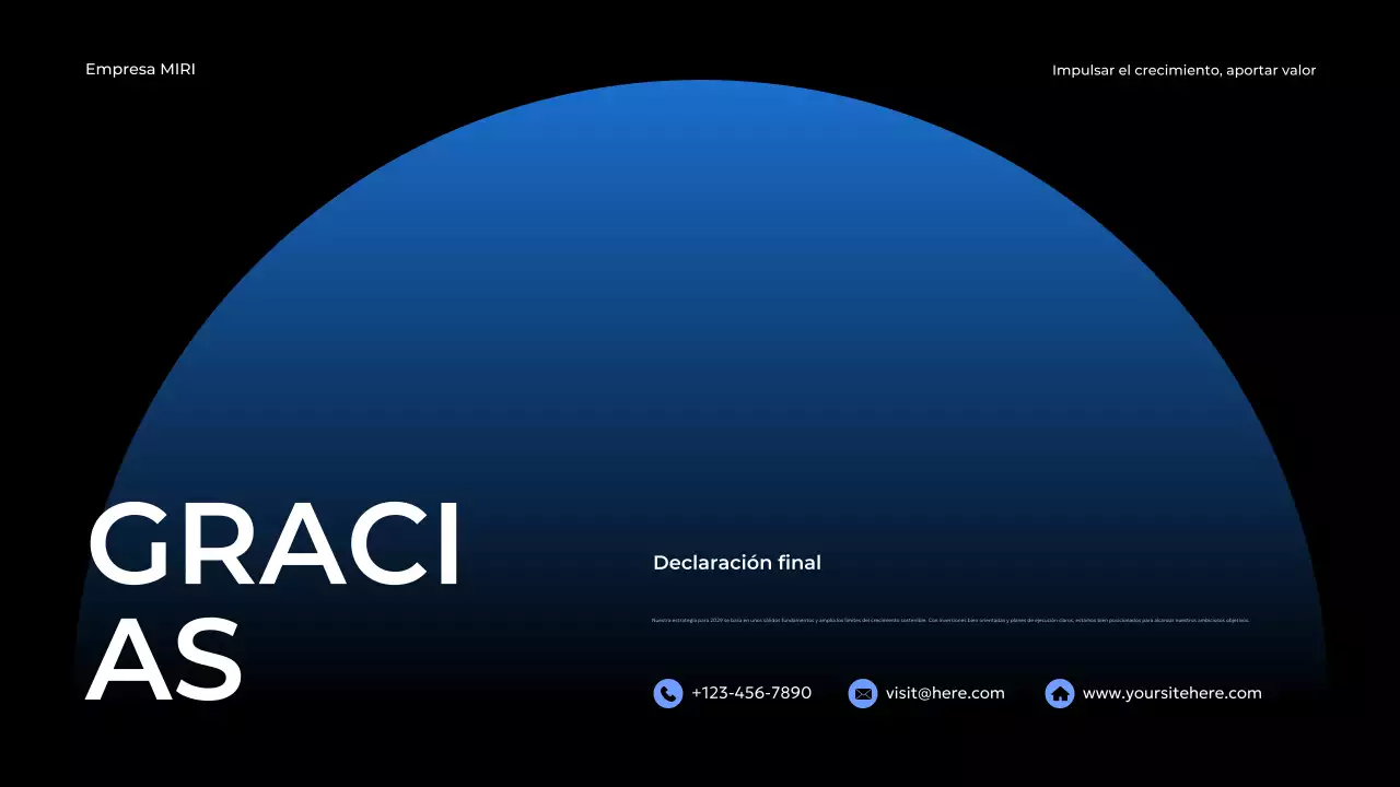 blue modern business report