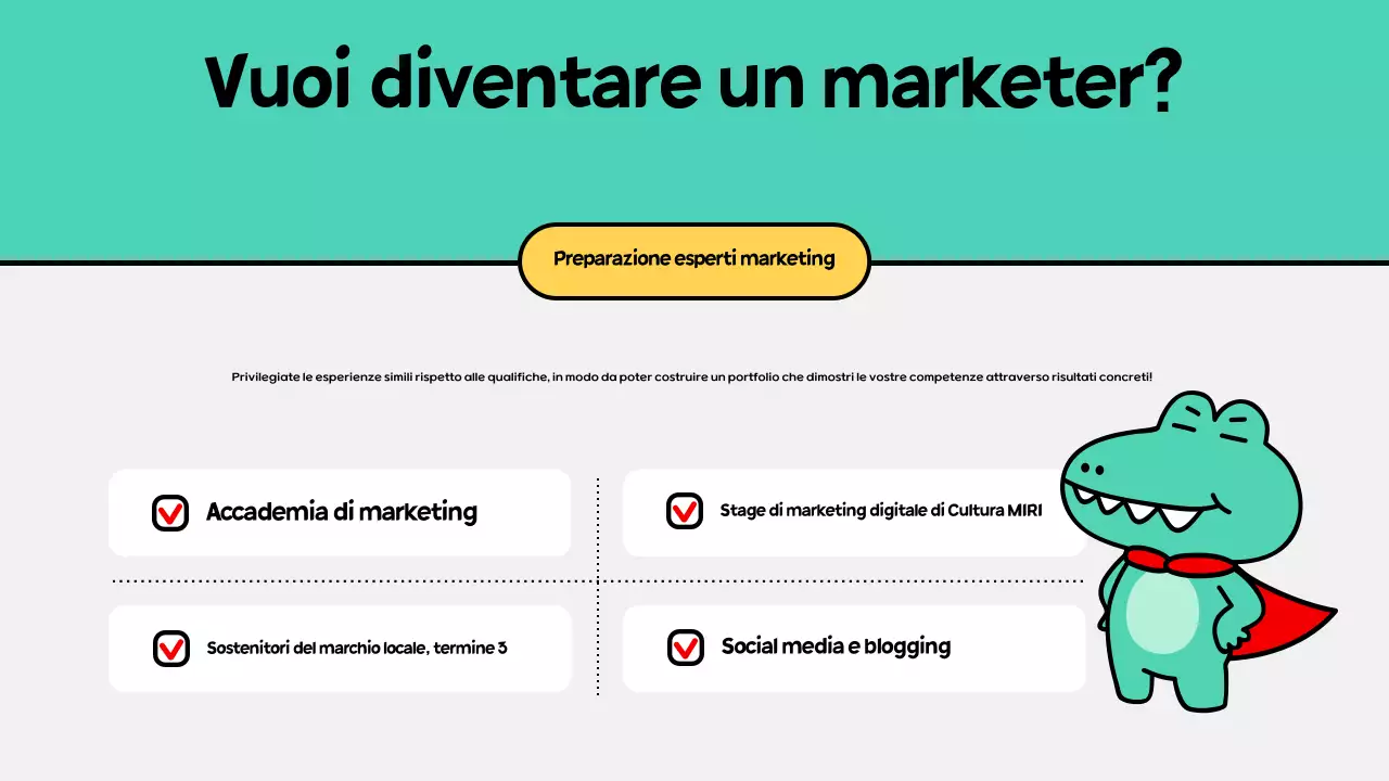 Abstracts Marketing Introduzione al lavoro Colloquio Risorse di formazione