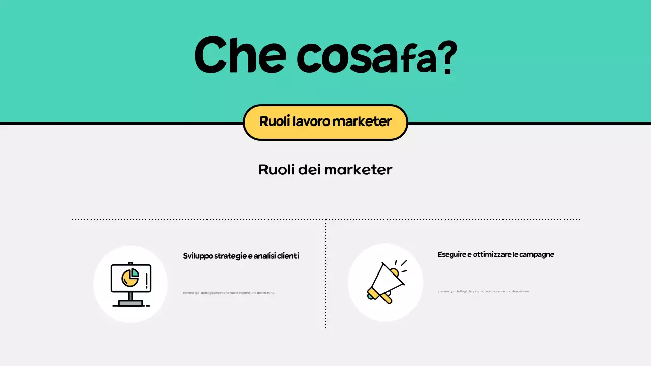 Abstracts Marketing Introduzione al lavoro Colloquio Risorse di formazione