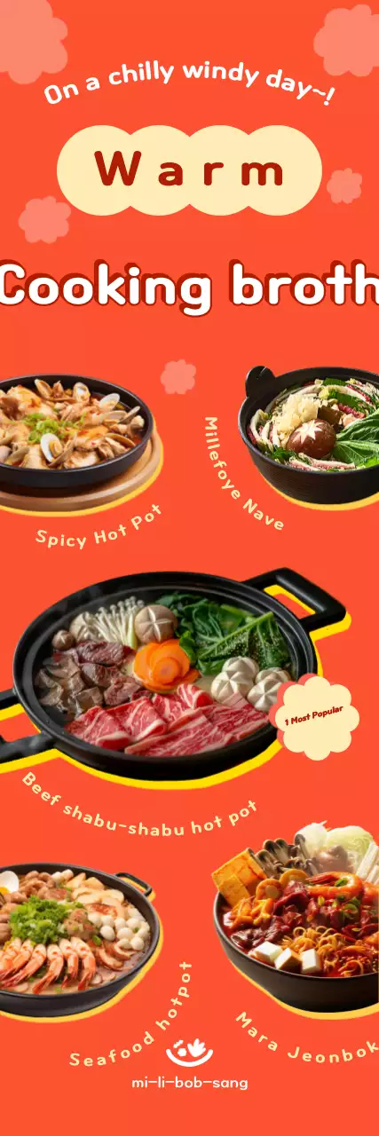 Orange Clean Food Ads