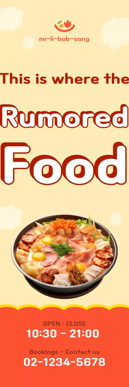 Orange Clean Food Ads