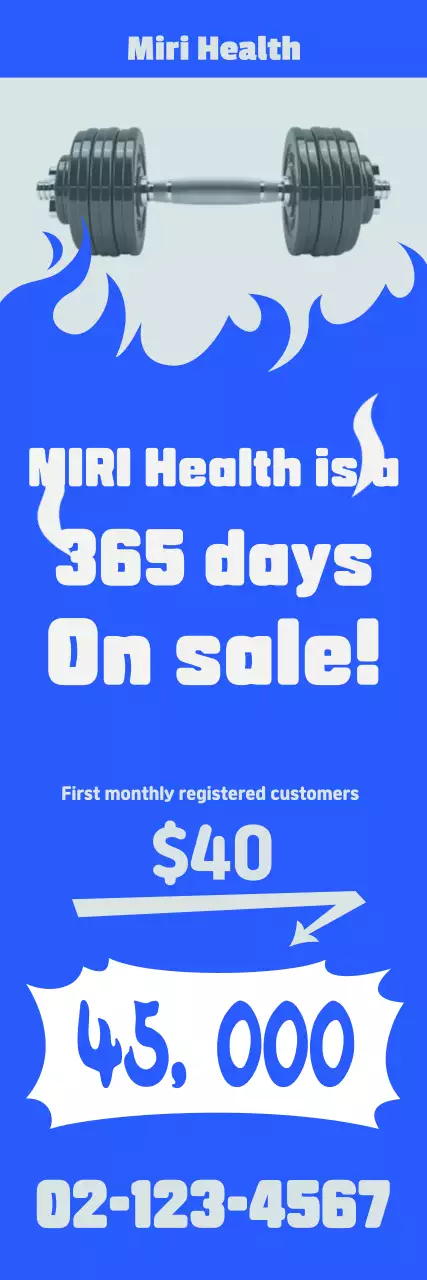 Blue Modern Fitness Discount