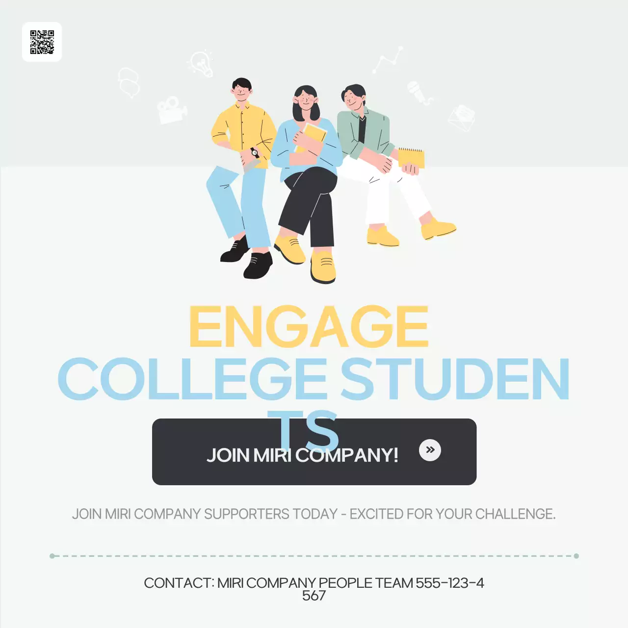 Beige Modern Student Recruitment Instagram Carousel